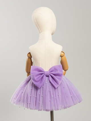 Юбка с бусинками, Лавандовый