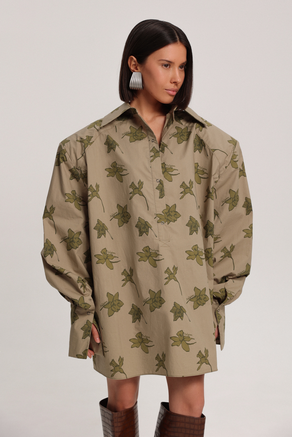 Рубашка в цветок