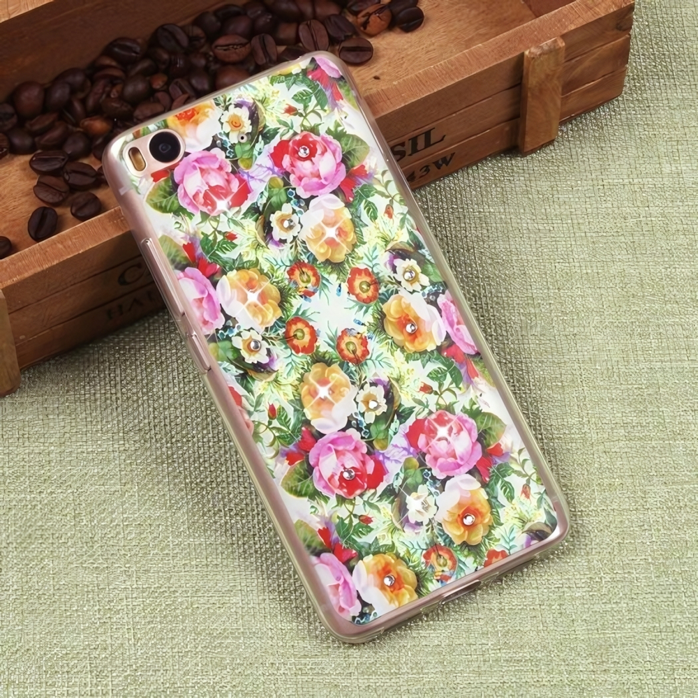 Силиконовый чехол с цветами для Xiaomi Mi5S, 009613
