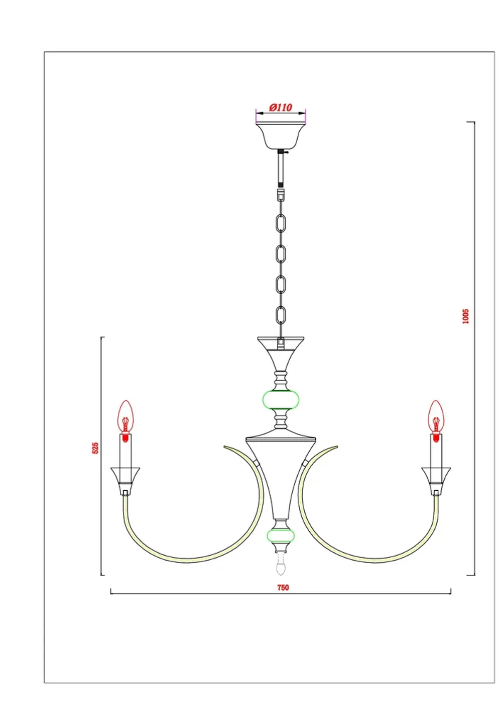 Подвесная люстра Arte Lamp COLLINETTA