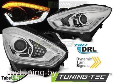 Передние фары Tube Light для Suzuki Swift IV (17-...) Chrome