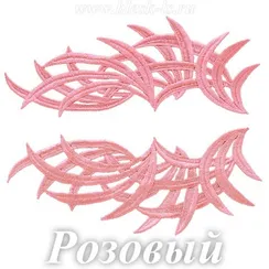 Лейсы кружевные, Розовый (модель A)