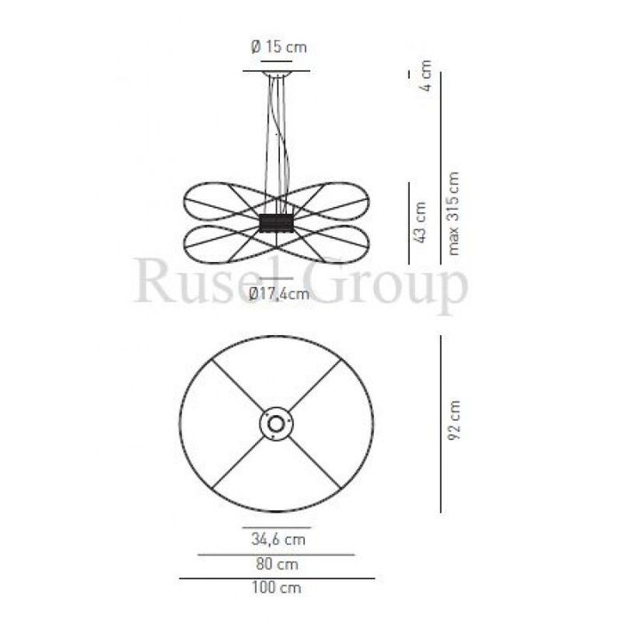 Подвесной светильник AXO LIGHT HOOPS SP 2