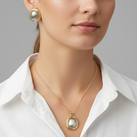 Комплект Fiore Luna, колье и серьги SG207547E-001 G