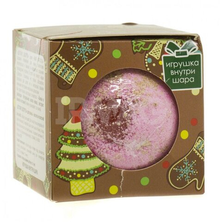 Кафе Красоты Кафе Красоты Детский Шарик для ванны бурл.с сюрпр.-игр.Пряничный.шип..120 гр