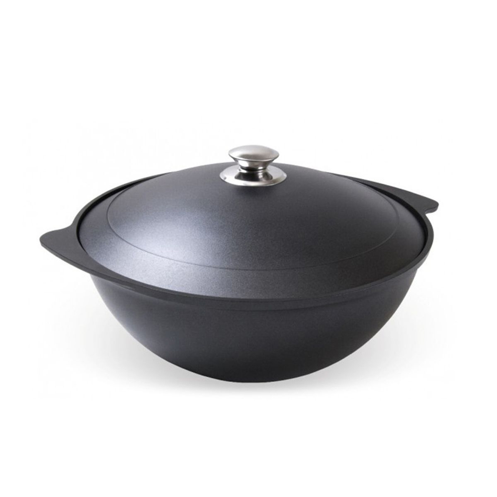 Казан алюминий, антиприг, 3.5 л, с крыш, Kukmara, К35а