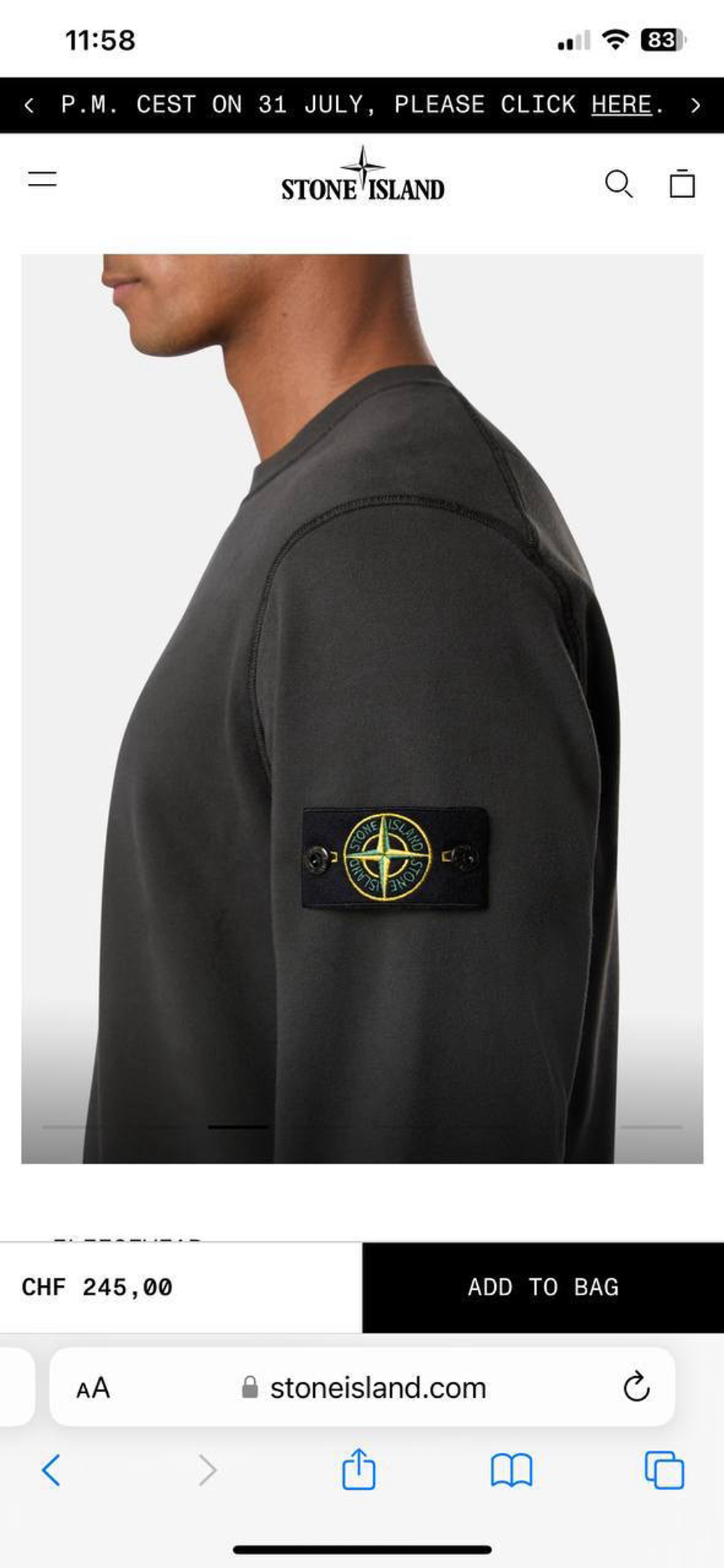 Свитшот Stone Island