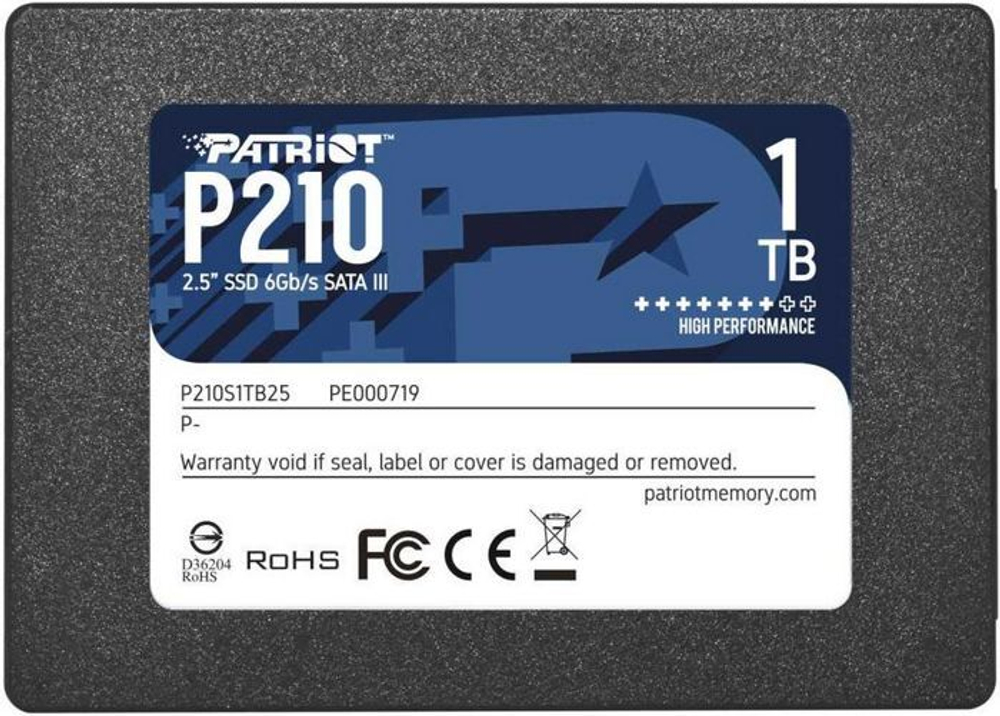 Накопитель SSD 2.5'' Patriot Memory P210S1TB25 1000 ГБ
