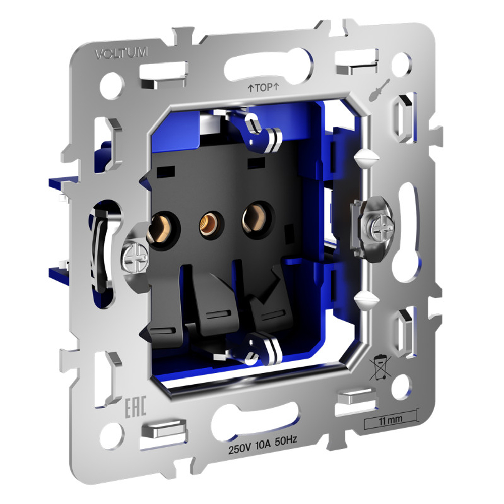 Механизм розетки с заземлением 16А, S70