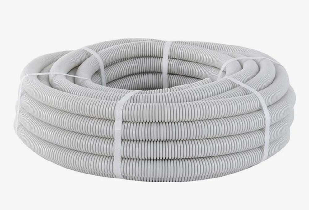 Труба гофр. 20 мм серая