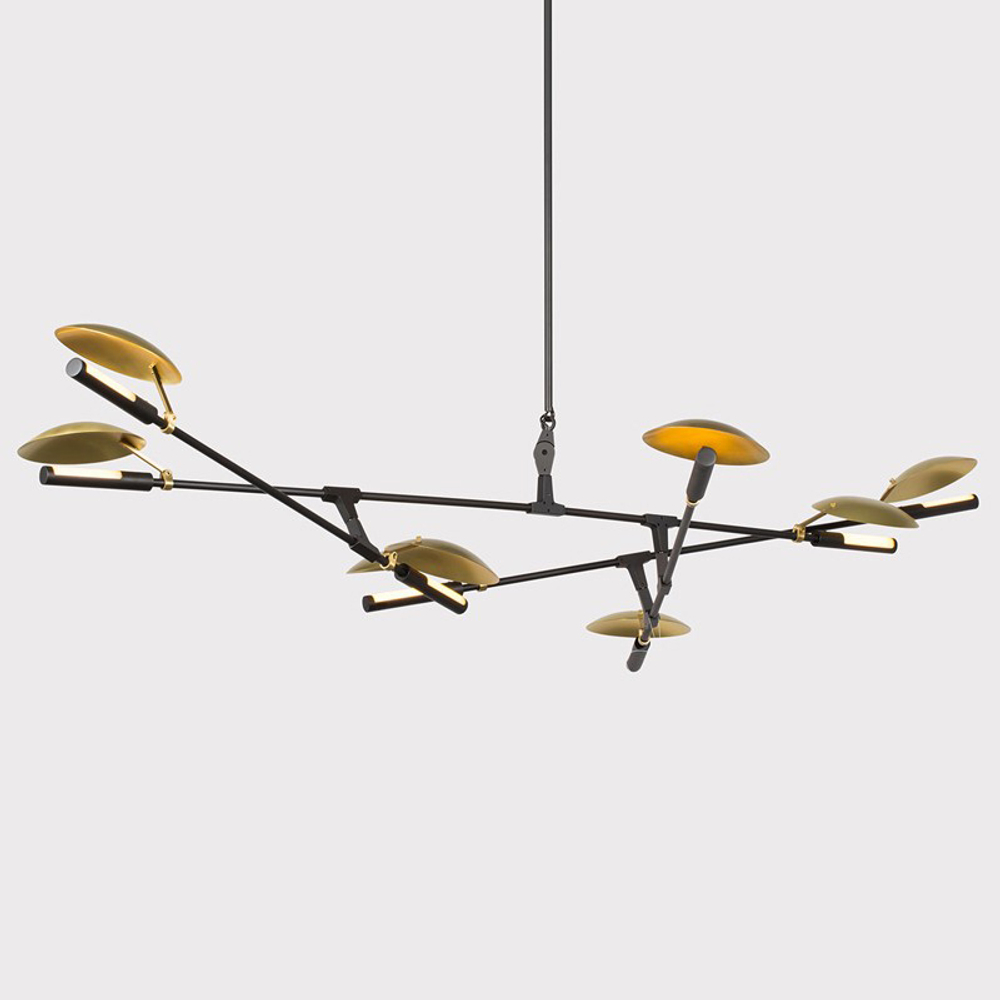 Ceiling design lamp  Branching Disc 8-LIGHT BD.08.09 by Lindsey Adelman