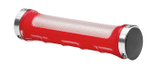 Грипсы VLG-975AD2-L2 (H) 135 мм прозрачно-красные, арт. 150178 (10317090/210315/0003765, Китай)