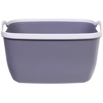 Корзина для хранения «БРЭТОС», цвет пыльно - серый, 34.5*27*20см