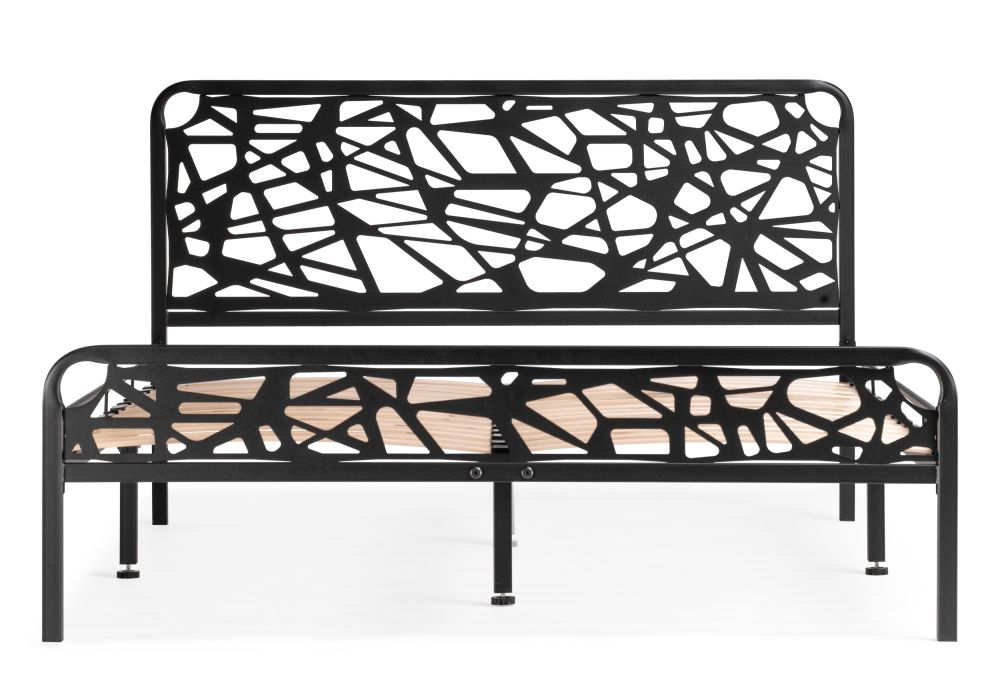 Полутораспальная кровать Кубо 140х200 черный