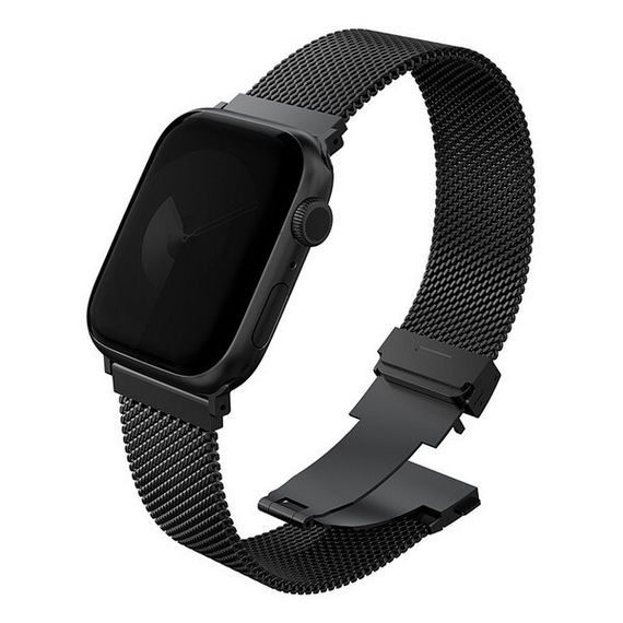Ремешок Uniq Dante PRO Strap Mesh Steel для Apple Watch 42/41/40 mm Graphite Black (42MM-DANPGBLK)