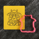 Бык №48 с рождественским венком