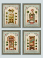 Картины на стену интерьерные 21*27 см 4 шт.