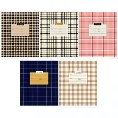 Тетрадь школьная А5 12л клетка "Узоры. Check and tweed" эконом. 333210 (Спейс)