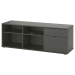 Тумба под ТВ - IKEA VIHALS/ВИХАЛС ИКЕА, 146х37х50 см, черный