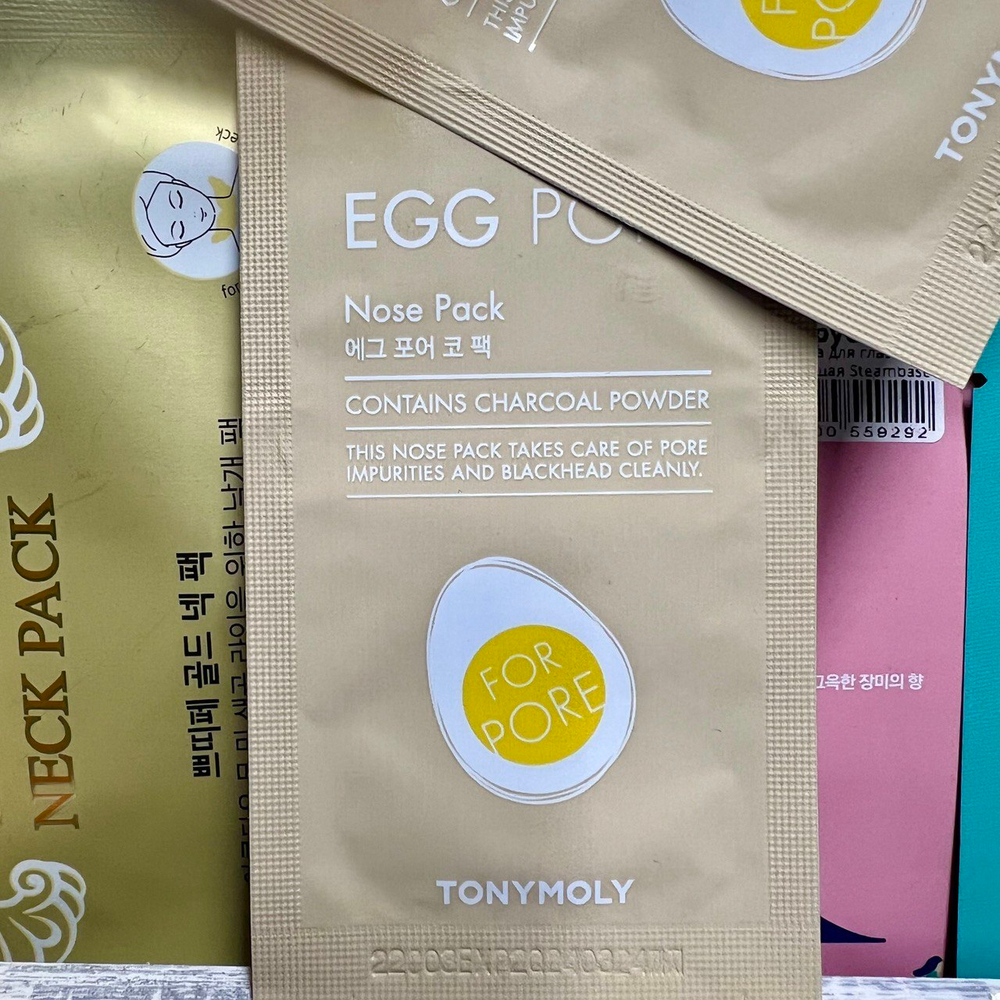 Патч-полоска для носа Tony Moly Egg Pore Nose Pack от черных точек