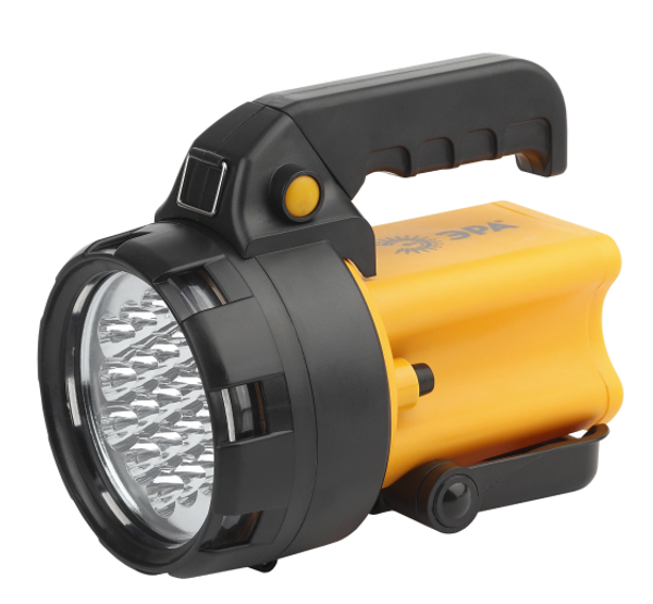 Фонарь PA-602  ЭРА прожектор ОМЕГА [19xLED, литий 3Ач, ЗУ 220V+12V, карт]