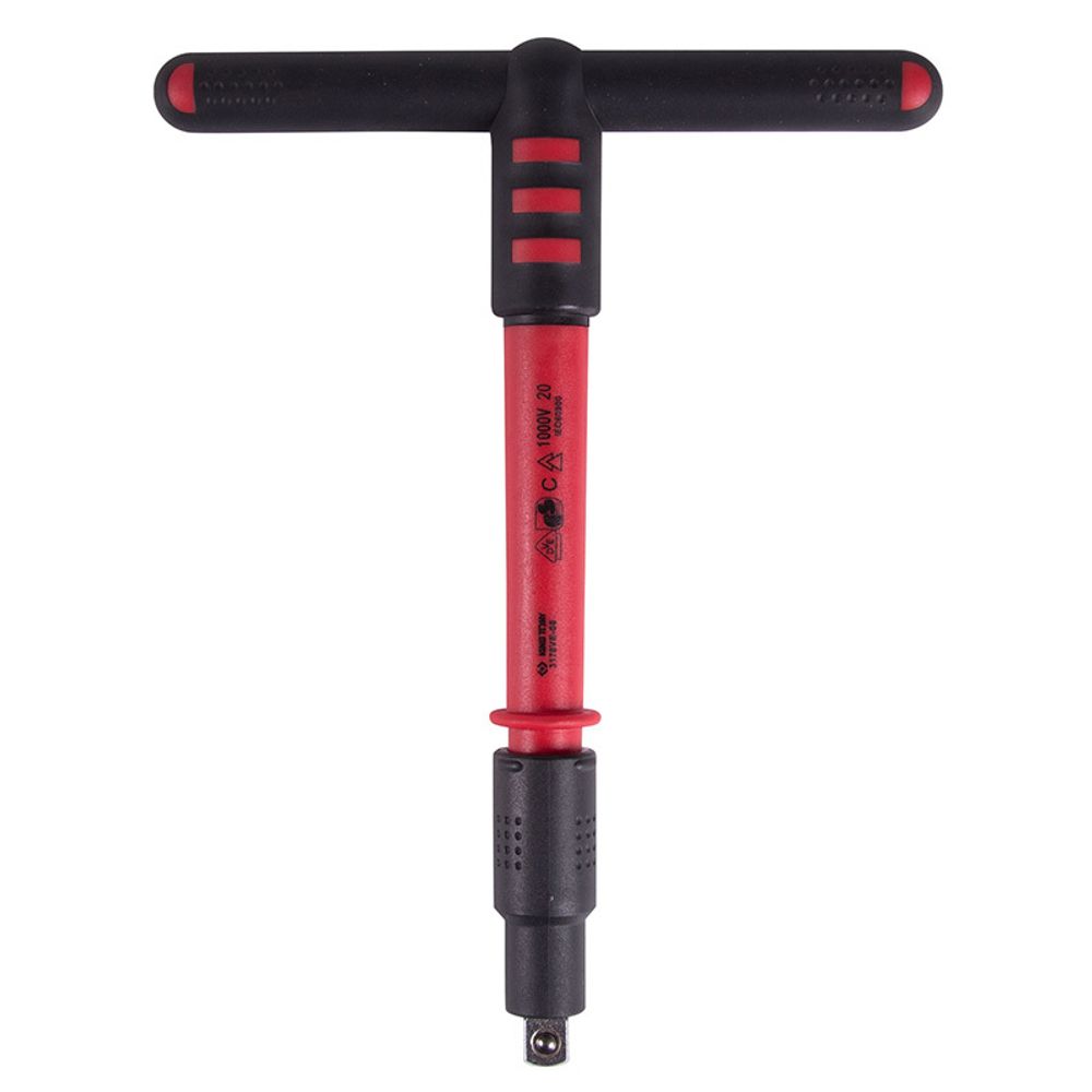 KING TONY (3178VE-08) Вороток диэлектрический 3/8", 200 мм, Т-образный