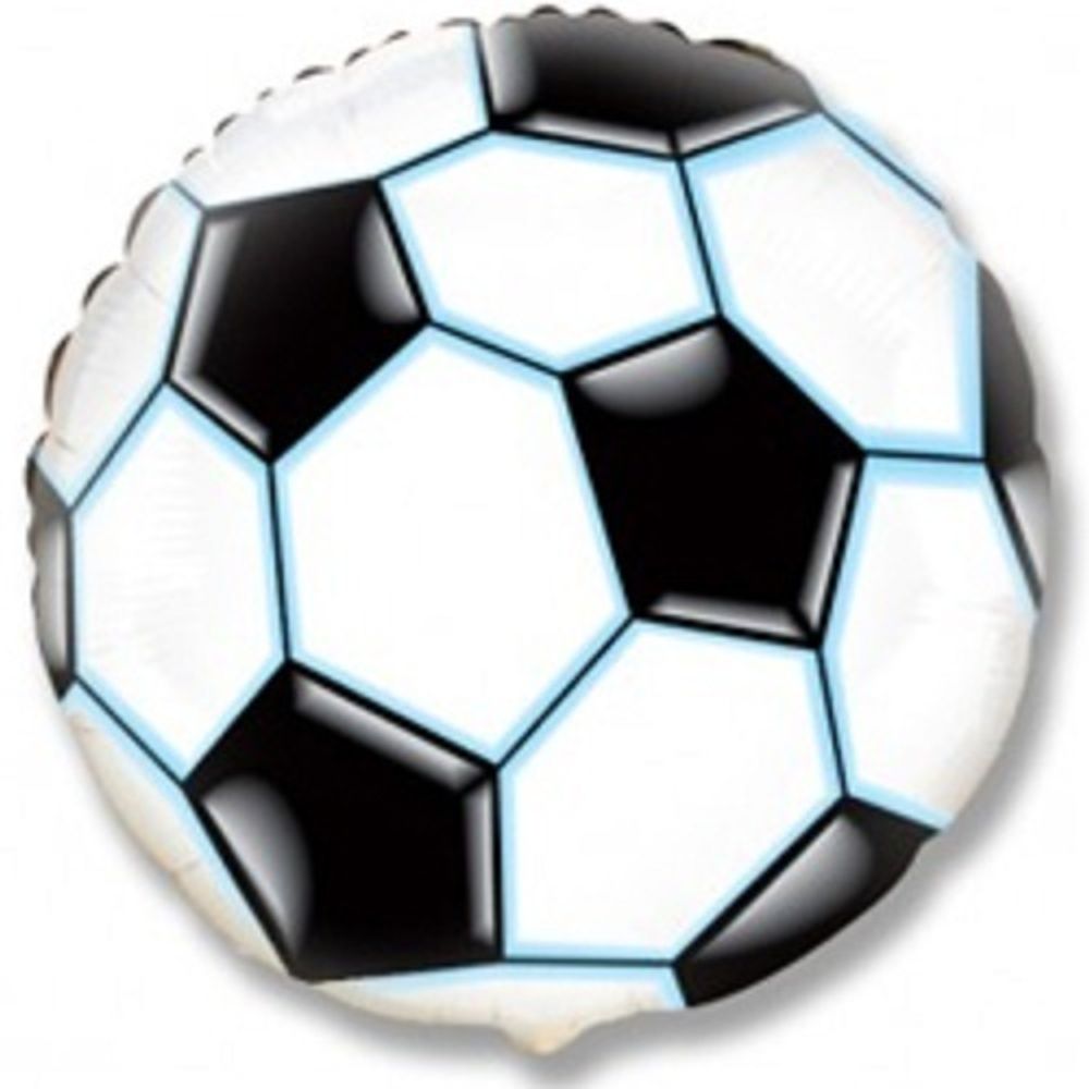 F Мини-фигура, Круг Футбольный мяч, Черный, 9&#39;&#39;/23 см, 5 шт.