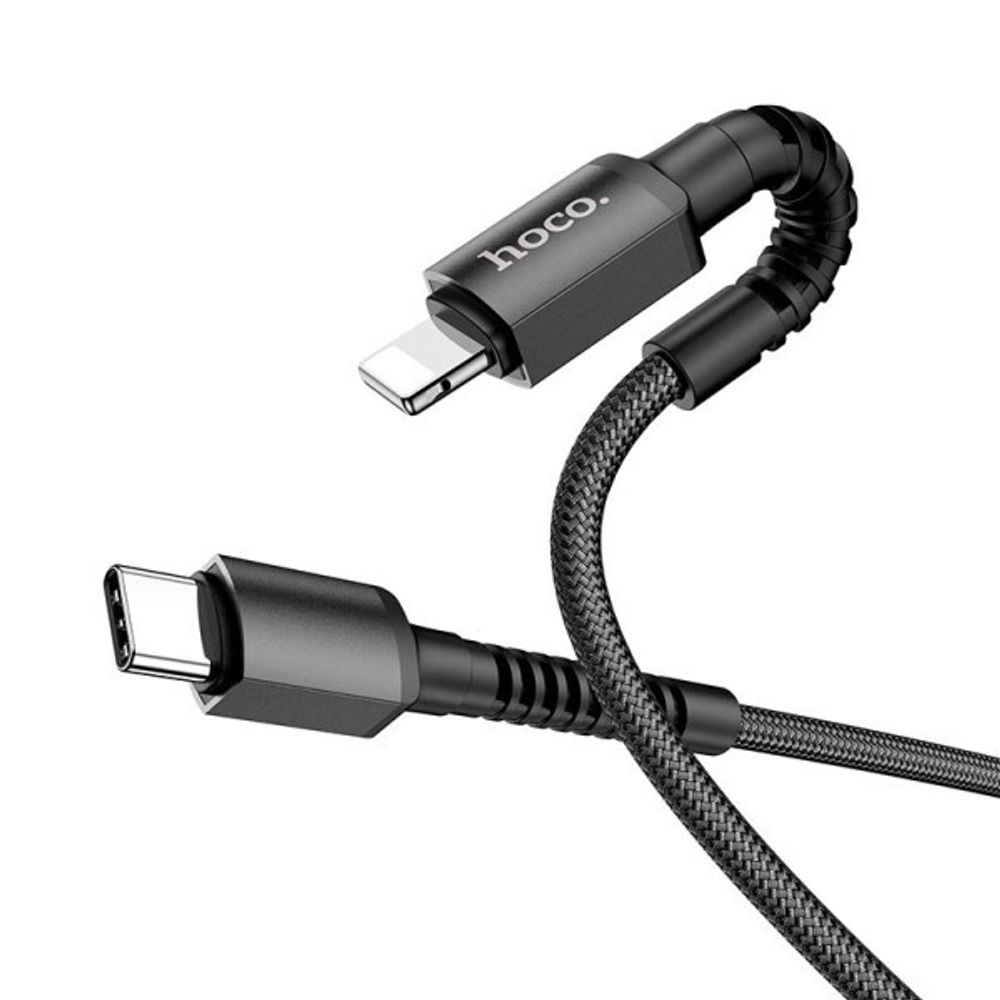 Дата-кабель универ. lightning USB /Iphone/ на Type-C, 1 м, PD 20w, быстрая зарядка (на новые IPhone) (HOCO.)