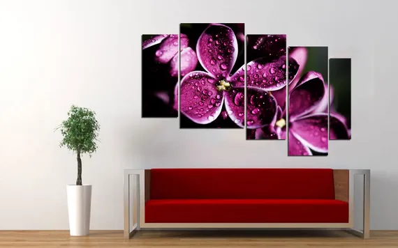 Модульная картина "Капля росы"