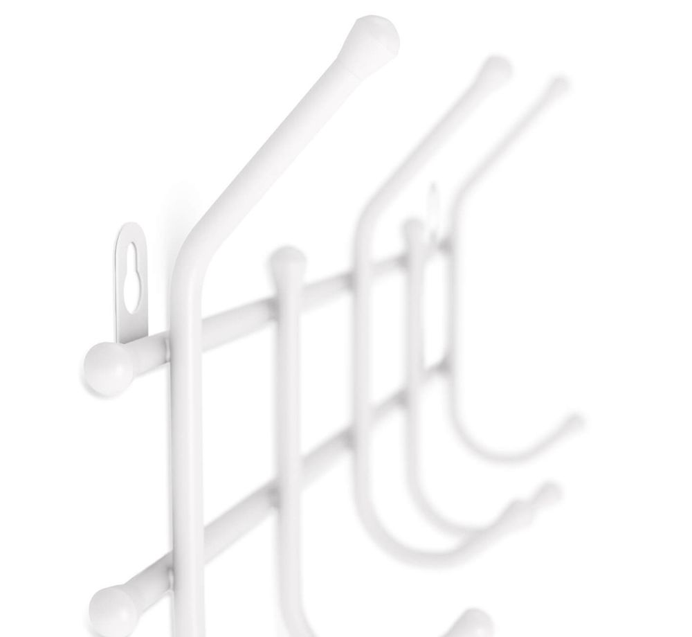 Вешалка Sheffilton Стандарт 2/5 металл/пластик (белый/белый)