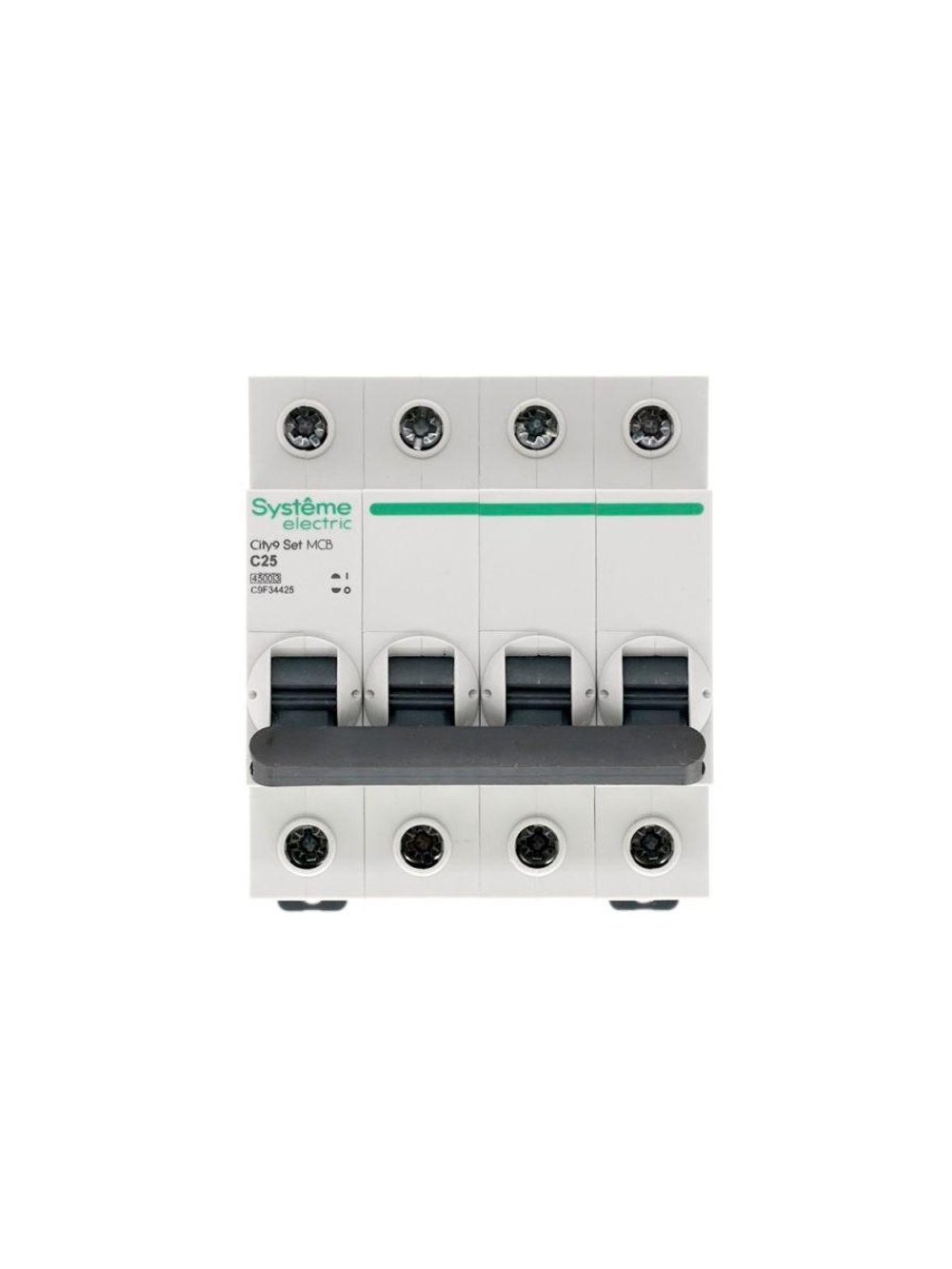 Выключатель автоматический модульный 4п C 25А 4.5кА City9 Set 400В SE C9F34425