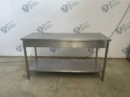 Стол из нержавеющей стали 1500х600х860 (основание профиль 3х3)