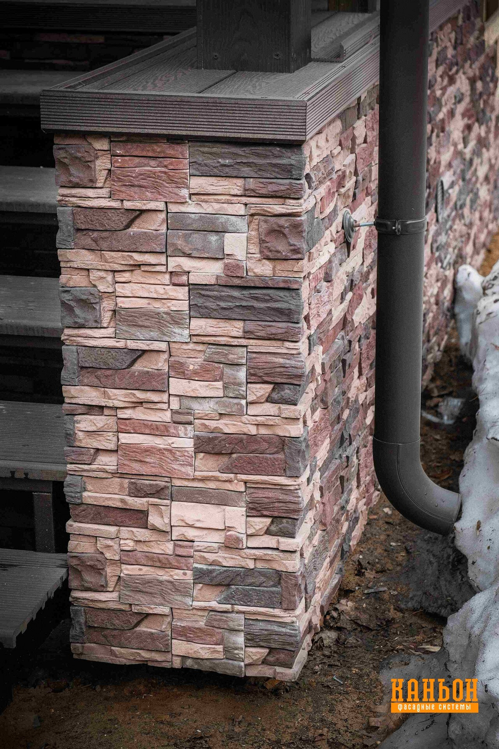 Навесной декоративный камень Каньон, коллекция Дакота