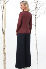 Лонгслив бордовый в рубчик DStrend (Акция)