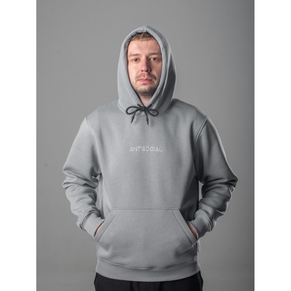 Купить Худи Antisocial Basic Серый Худи Antisocial Basic Серый