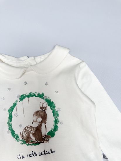 Комплект для девочки, Молочный/красный