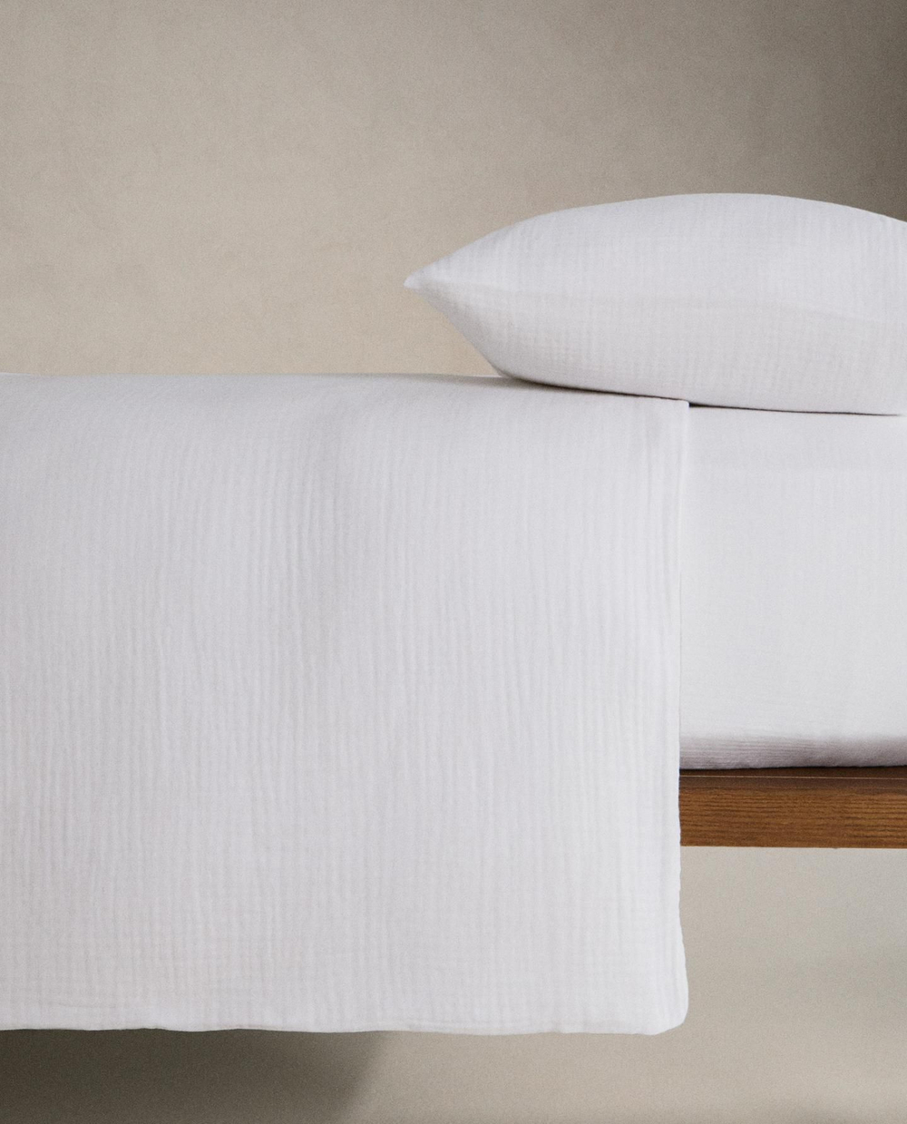 Zara Home - Простыня из шифона, белый, 270x280 см