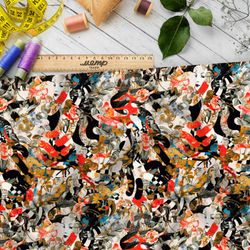 Ткань премиум шифон эклектичные мозаики стилей