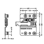 Подвеска каркаса встраиваемая 807.02.Z1.RV.SX левая, CAMAR