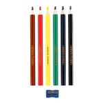 Карандаши цветные Мульти-Пульти "Енот в саванне", 06цв., утолщ., заточен., картон, европ., с точилкой