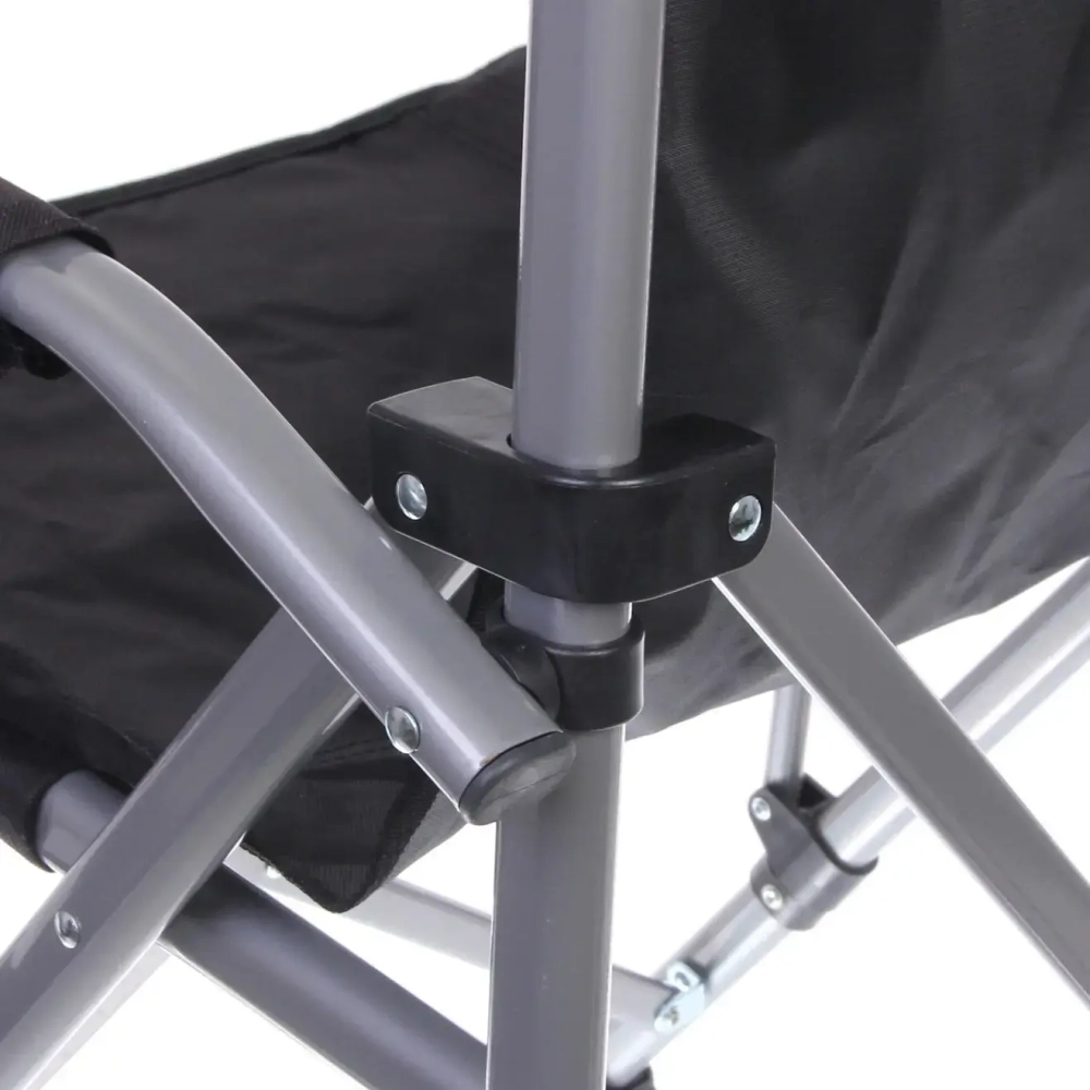 Кресло складное с подлокотниками до 100 кг SJ-0054, 58*58*92 см, цвет: чёрный, ТуристМастер