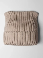 Шапка вязаная с ушками женская на осень