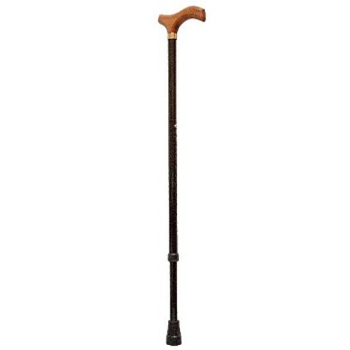 Трость опорная алюминиевая регулируемая по высоте, с деревянной ручкой Аверсус 22/дер