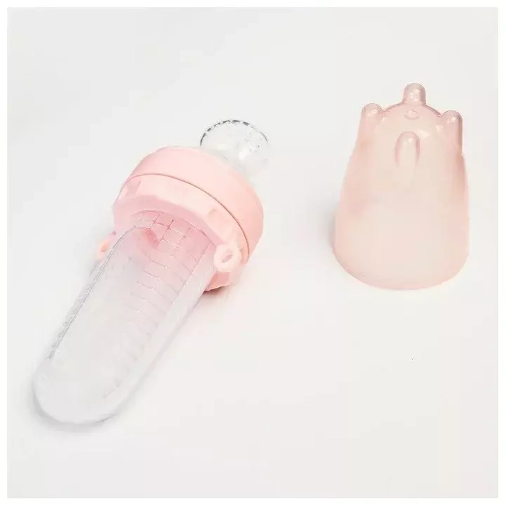 4513785 Ниблер силиконовый, с силиконовой сеточкой, цвет розовый