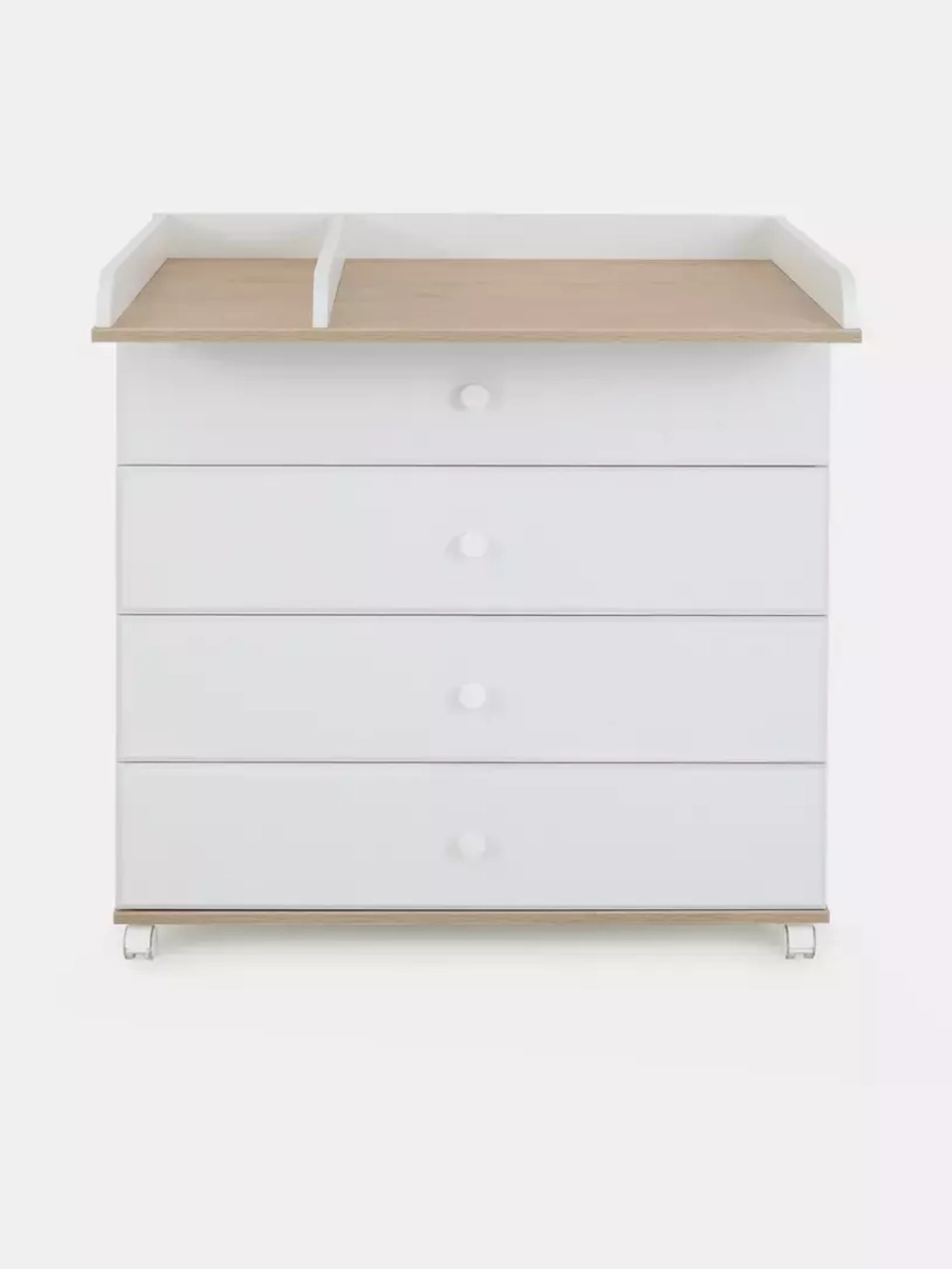 Комод "Ричард" 4 ящ. (арт.72) МДФ 800/4 (дуб/белый)