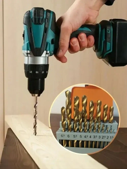 Набор сверл по металлу HSS 4241, 19 шт 1-10mm, длина 110 мм,кейс для хранения