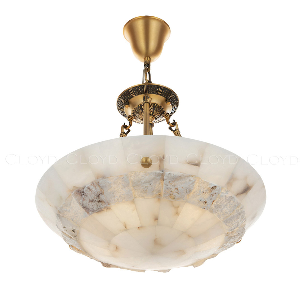 Люстра Cloyd TELEMACH C5 / Ø50 см - алебастр - латунь (арт.12346)