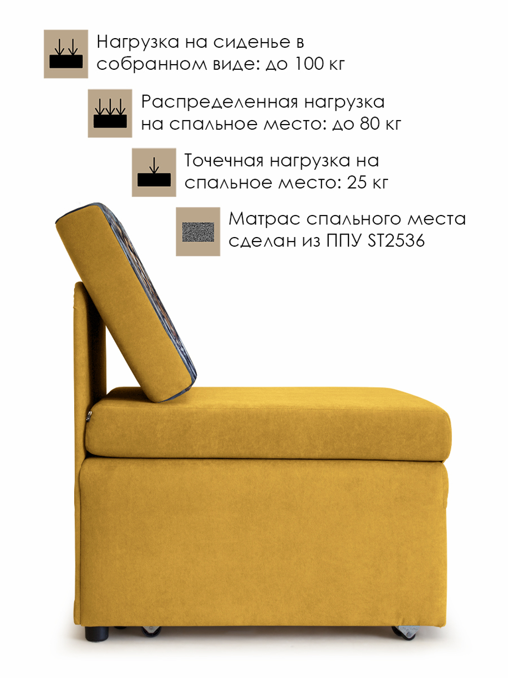 Кресло-кровать "Миник", купон Тигр