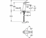 Смеситель для раковины Grohe Eurodisc Cosmopolitan 23449002