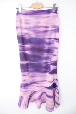 Юбка с акварельным принтом 46 размер